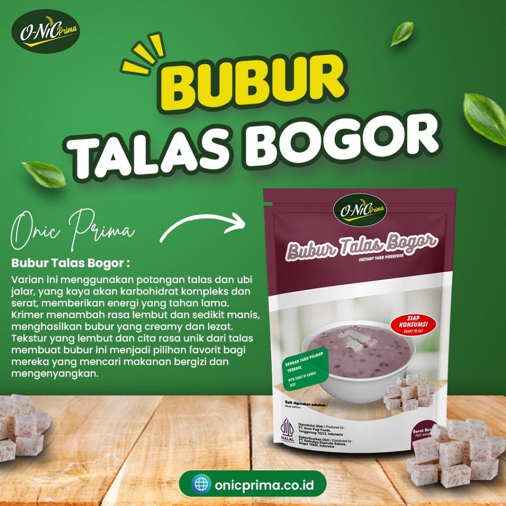 

ONIC PRIMA RASA TALAS BOGOR ( Siap Konsumsi Tanpa di Masak)