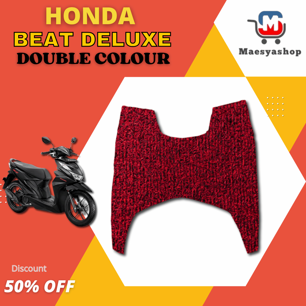 Karpet Sepeda Motor Honda Beat Deluxe Dua Warna MR