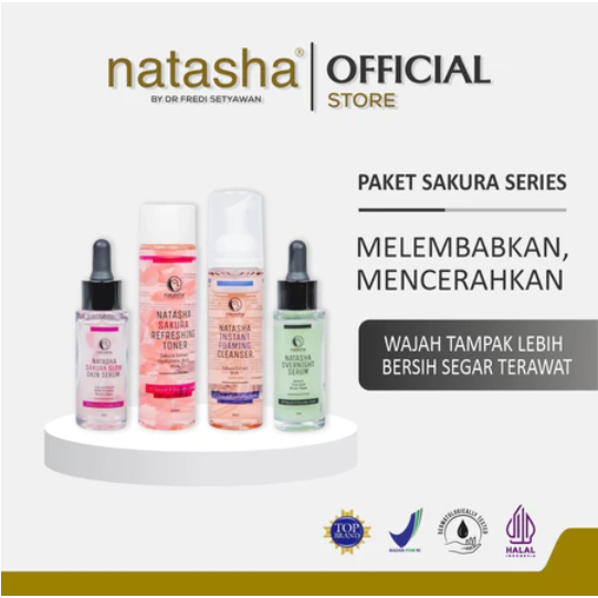 NATASHA SKINCARE PAKET GLOWING SAKURA