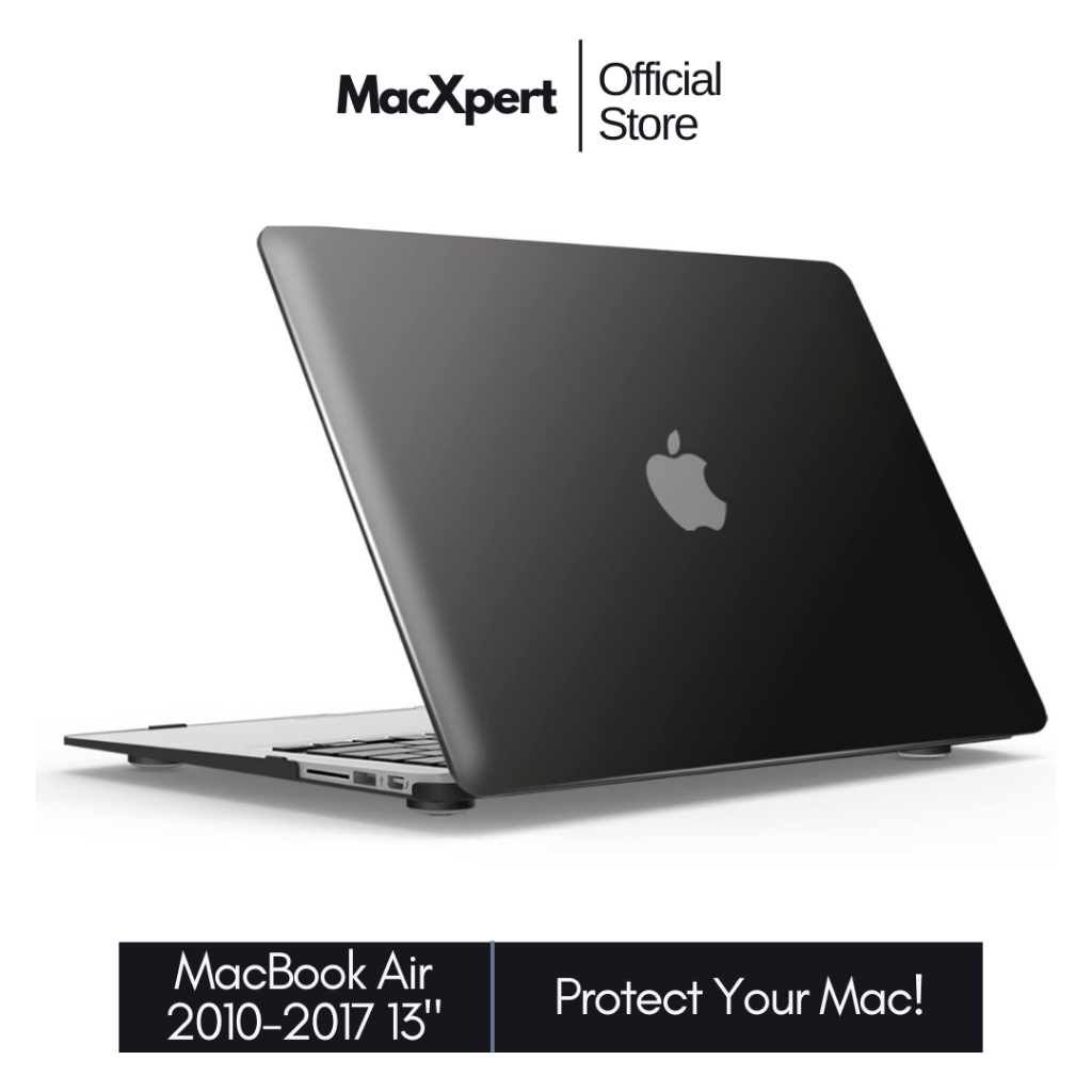 Hard Case Hitam Bening for Macbook Air 13 Inch 2012 2013 2014 2015 2017 [ A1369 A1466 ] Casing Pelin
