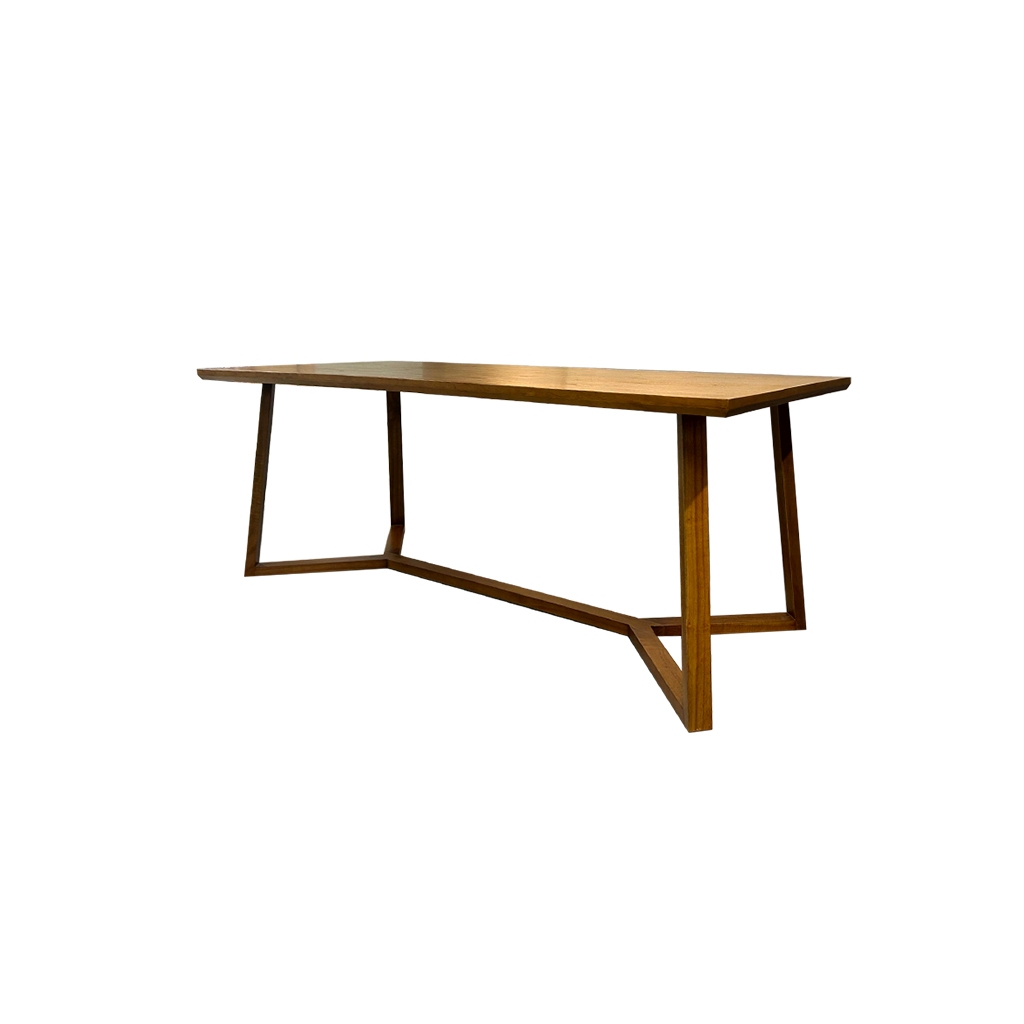 Meja Makan / meja plywood, Solid, Vener, Jati HPL-MDF / meja serbaguna - GALMAN