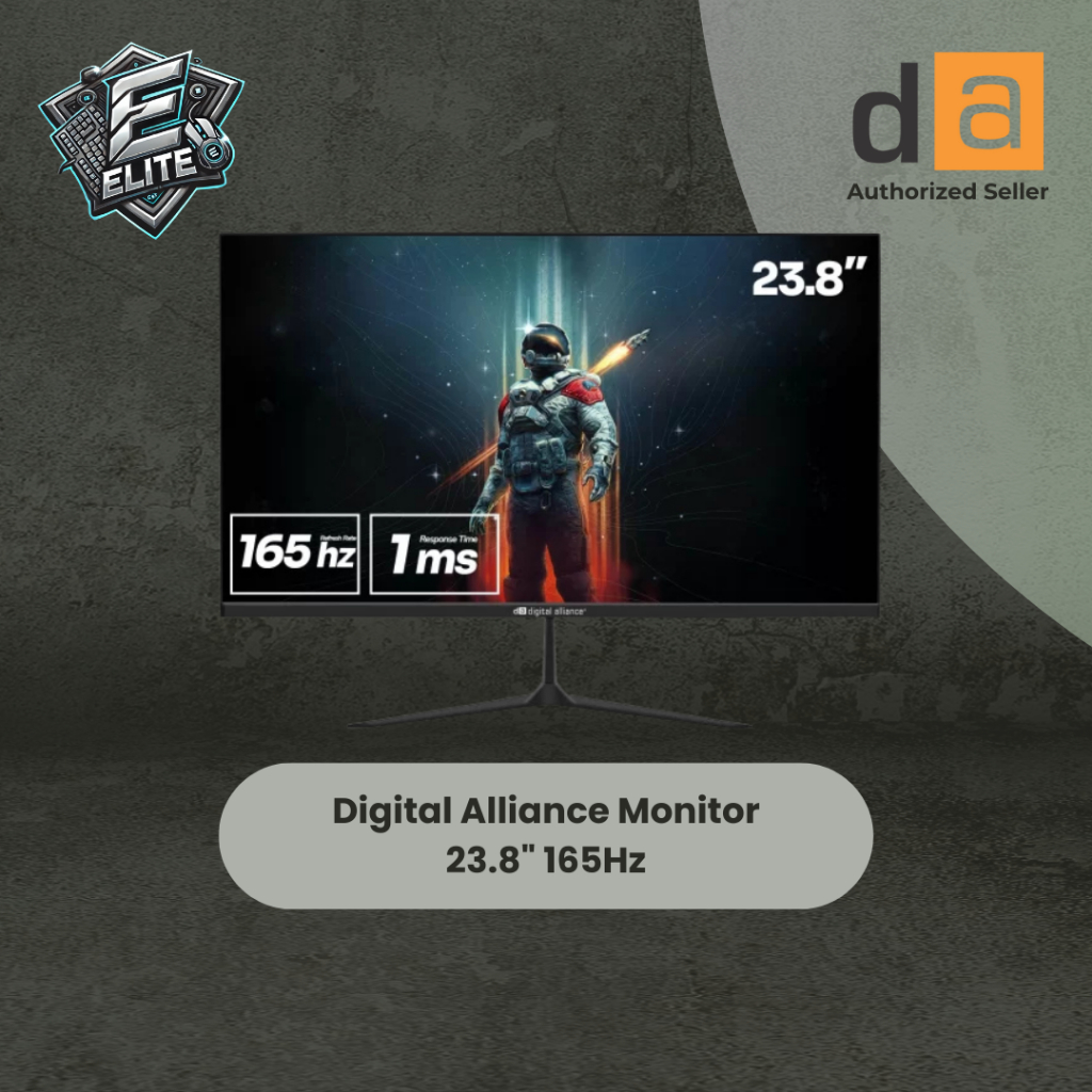 Monitor LED Digital Alliance 24" 1080p 165Hz 1 ms Adaptive Sync DA24-RE165V DA24RE165V