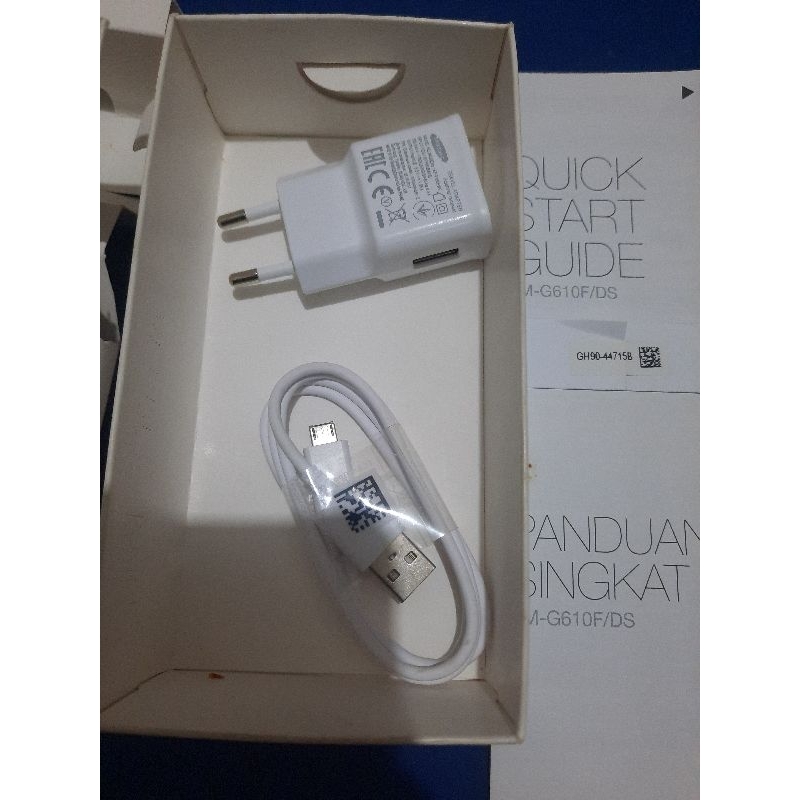 dus box dose samsung hp J7 prime full sheet + charger ori