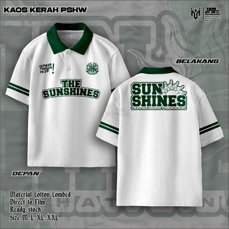 Kaos kerah Polo The Sunshines PSHW Tunas Muda Terbaru