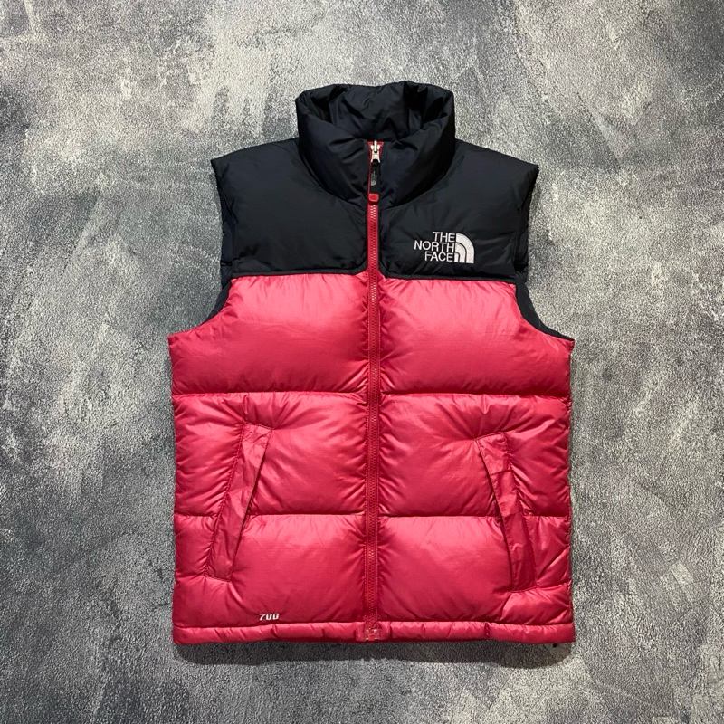 down vest tnf nuptse red