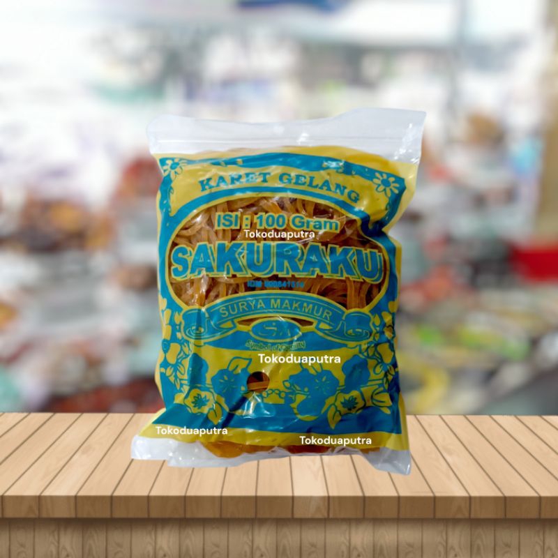 

Karet Gelang Sakuraku warna Kuning 1 pack 100 gr