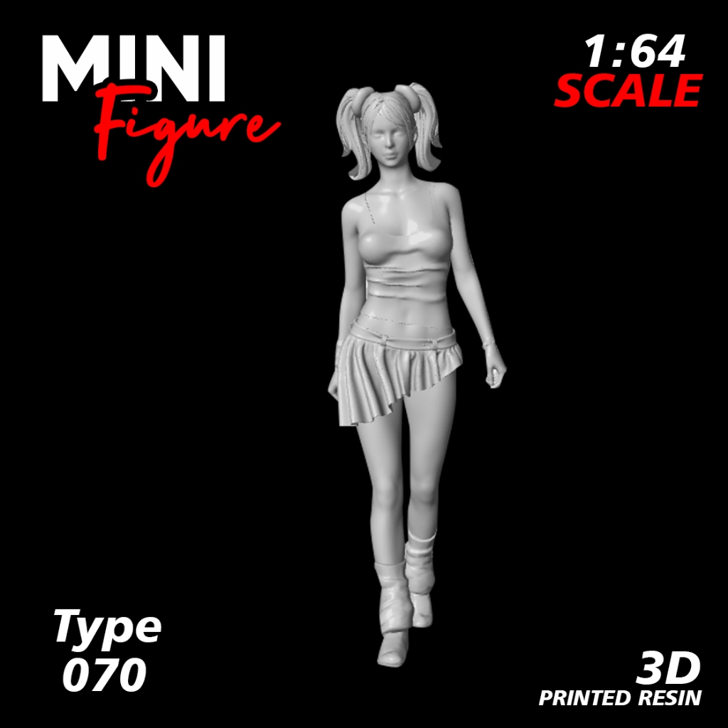 Mini Figure Diorama skala 1/64 / Figure Diecast / Miniatur Diorama / Figure 070 UNPAINTED