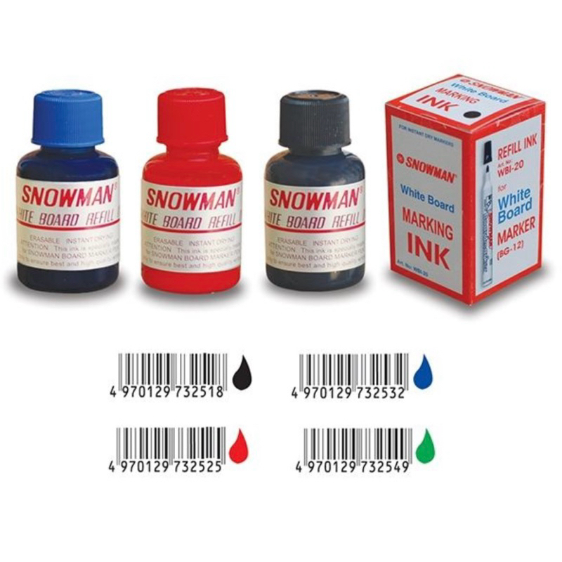 

ISI ULANG SPIDOL WHITEBOARD SNOWMAN REFIL INK WBI-20
