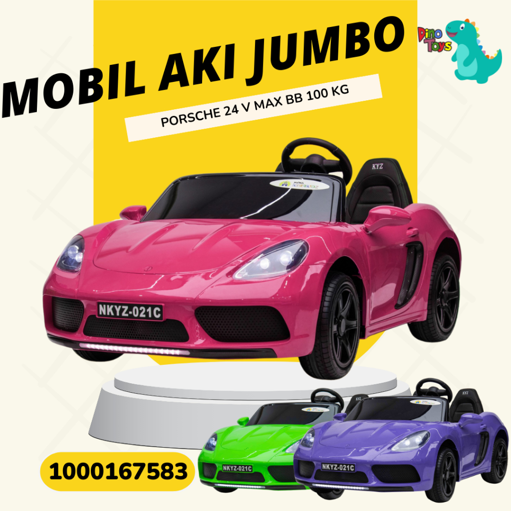 Mobil Aki Porsche Jumbo 24 volt brushless YSA 021 NKYZ 021 Bisa dewasa 100kg MOBIL AKI ANAK jumbo