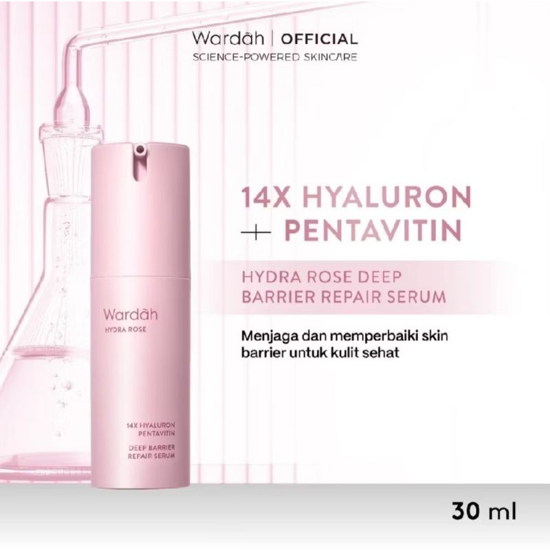 Wardah Hydra Rose micro gel serum 30ml/Wardah hydra rose serum 30ml
