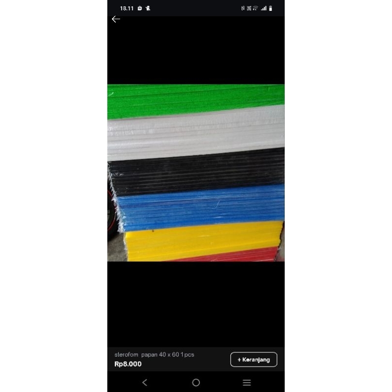 

Sterofoam Gabus ukuran 40cm x 60cm 1 pcs