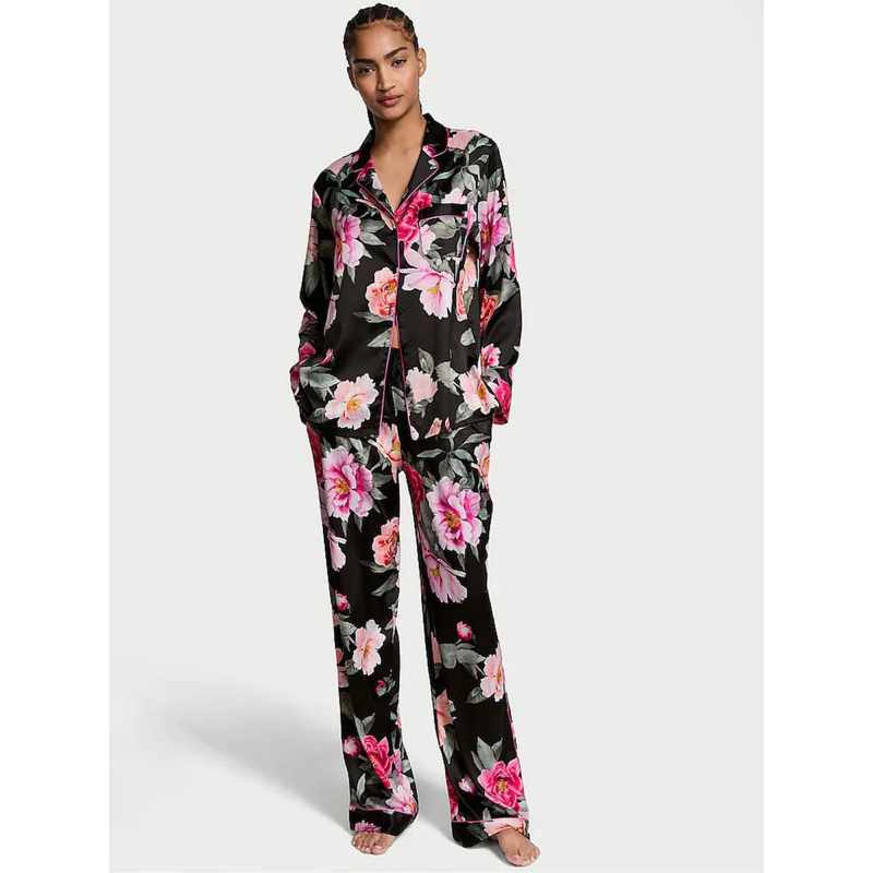 VICTORIA'S SECRET Glazed Satin Long Pajamas