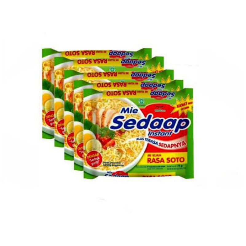 

Paket Mie Sedaap Soto 5 Bungkus / Mie Sedaap Rasa Soto