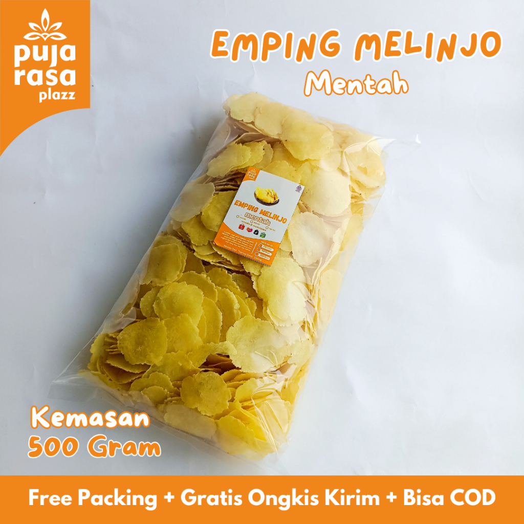 

KERIPIK EMPING MELINJO SUPER TIPIS MENTAH 500 GRAM ASLI KEBUMEN