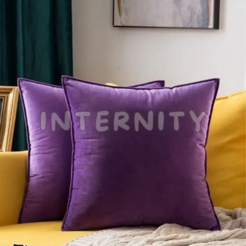 Sarung Bantal Sofa / Cover Bantal Sofa Suede Bludru Premium Ukuran 30cm x 30cm 30cm x 50cm 40cm x 40