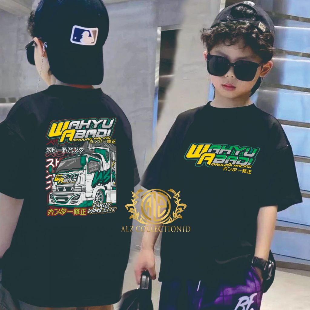 kaos truck anak wahyu abadi atasan 1-12thn
