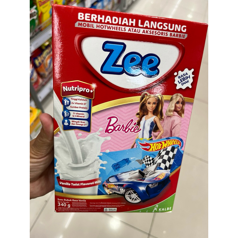 

Zee Vanila 340gr free Hotweels/Barbie Accesories