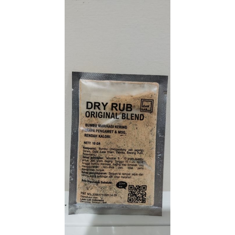 

Lean Lab Bumbu Marinasi Dry Rub Rasa Original Kemasan Sachet 10gr