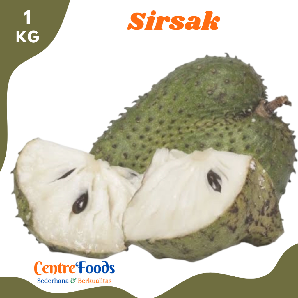 

SIRSAK Matang - Buah Sirsak Matang Utuh Fresh | 1.000gr [ Harga Per KG ]