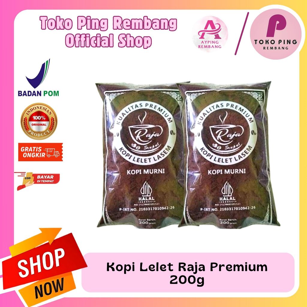 

Kopi Lelet "RAJA" Khas Lasem Kualitas Premium 200g