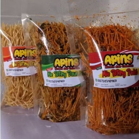 

Mie Biting/Mie Keriting /Kulit pangsit/Mie Keriting Daun Jeruk/ Pedas /Original Mie Gelombang/Mie Lidi