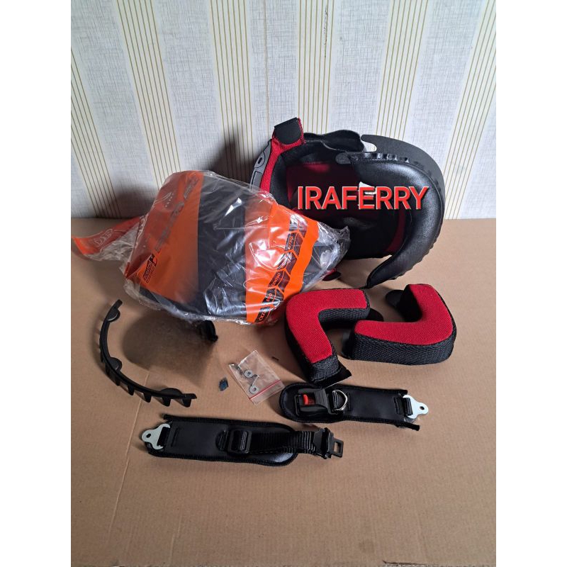 busa helm kyt 2 vision satu set kancing klip BESI dan PLASTIK kaca helm kyt 2 vision kaca hitam anti