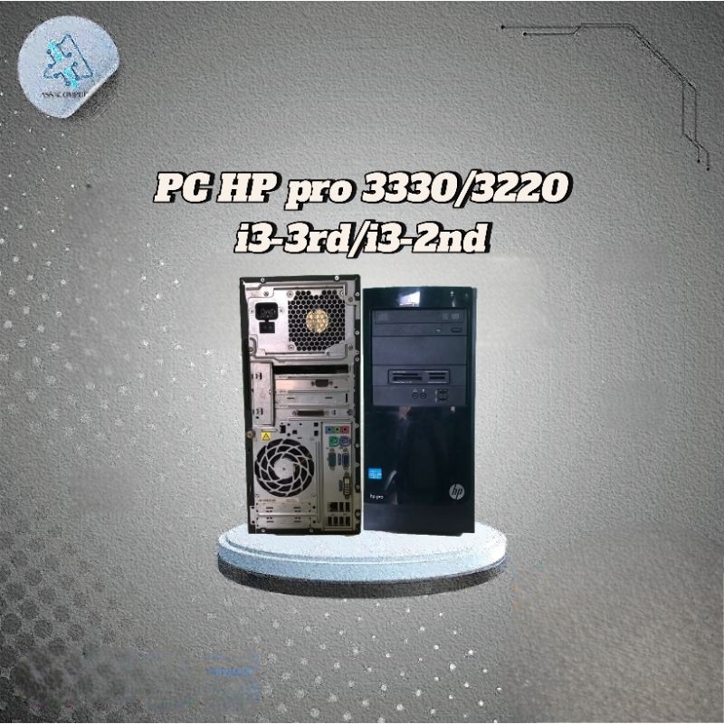 PC HP Pro 3330 3220 Micro Tower Core i3-2 i3-3 RAM 4GB 8GB HDD 500GB HDD 1TB SSD 128GB 256GB CPU Kom