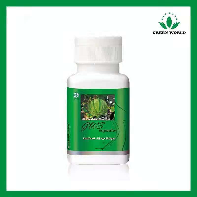 Pelangsing Greenworld  GWS SLIMMING CAPSULE  ( Garcinia Cambodia Fructus Ekstract ). isi 60 kapsul -