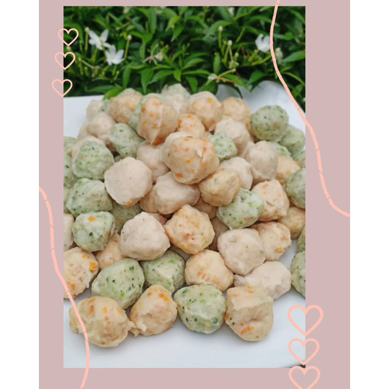 

BAKSO AYAM RAINBOW isi 24 (produk fast moving,jika stok ada di Frezer maka akan langsung di KIRIM)