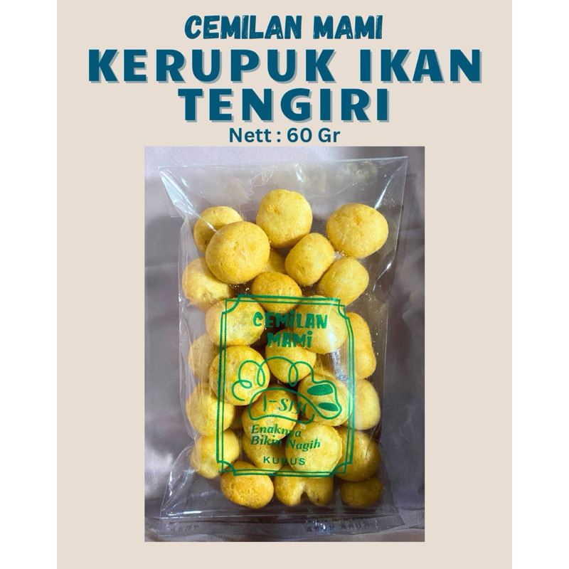 

(Cemilan Mami) Kerupuk Ikan Tengiri Isi 60 Gr