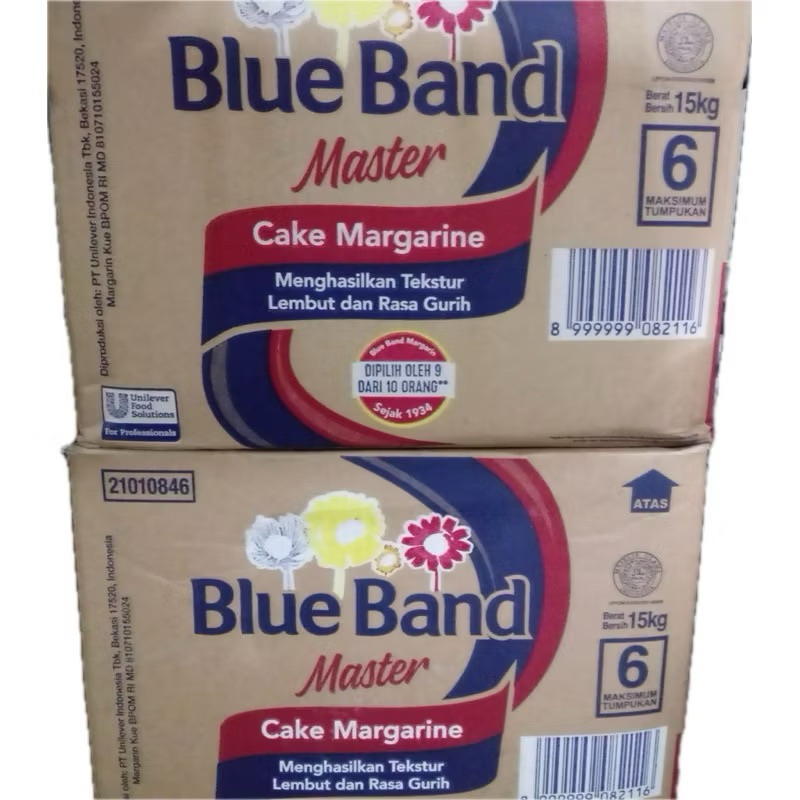 

BLUE BAND MASTER BAKING CAKE MARGARINE 15 KG ASLI/ORI.{ 1 DUS }.Exp SEPTEMBER 25