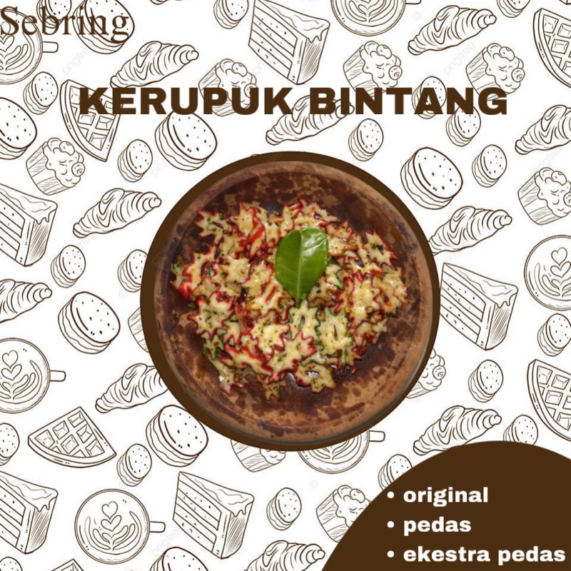 

Sebring Kerupuk Bintang Original Pedas manis 250gr