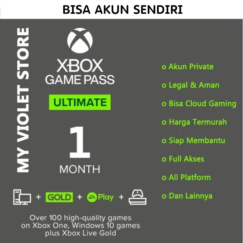 XBOX Cloud Gaming GP Premium Ultimate Xbox One Series X|S PC Android IOS Perpanjang Gamepass GPU