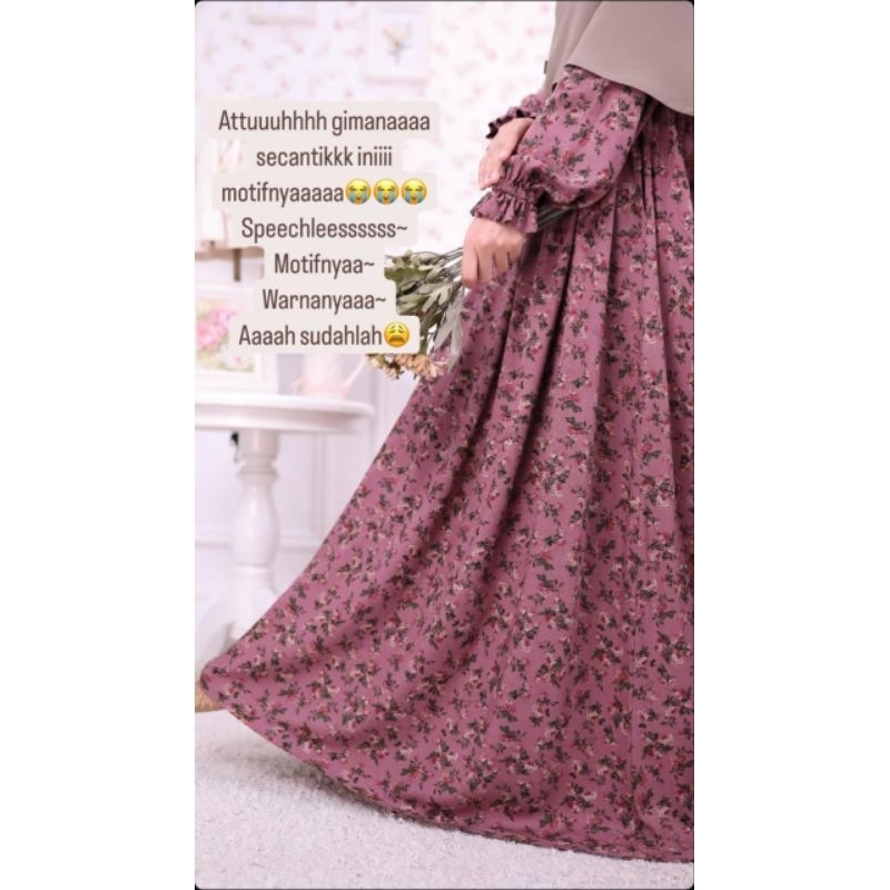 Ditsy Nightgown | Mirea Pink M