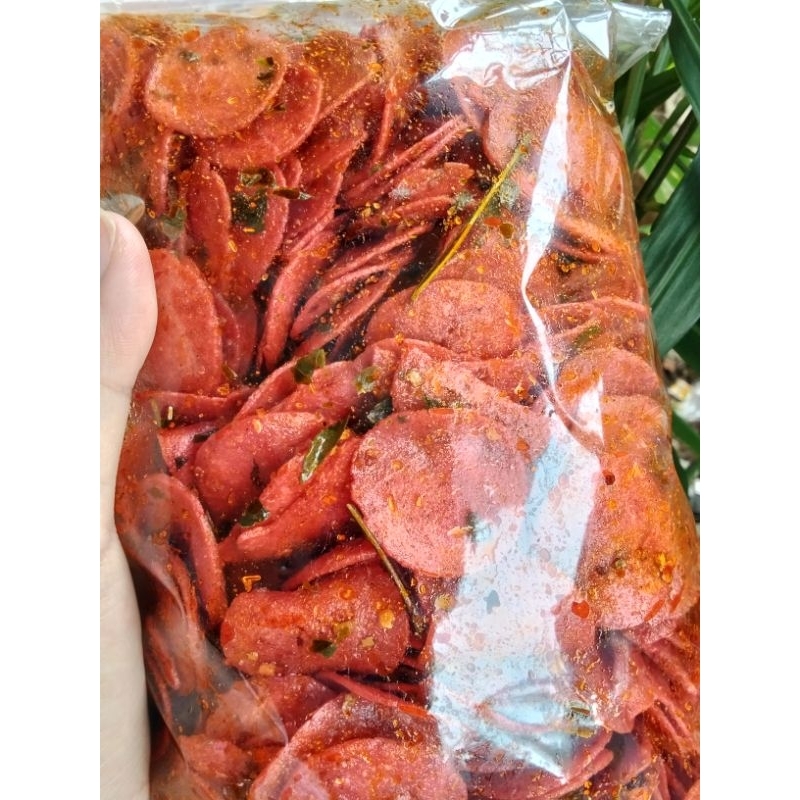 

(SOSRENG) Sosis Goreng Pedas Daun Jeruk Kemasan 250gram