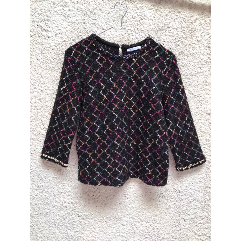 Zara tweed pearls
