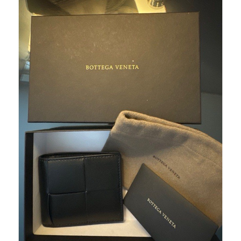 bottega veneta wallet bifold black