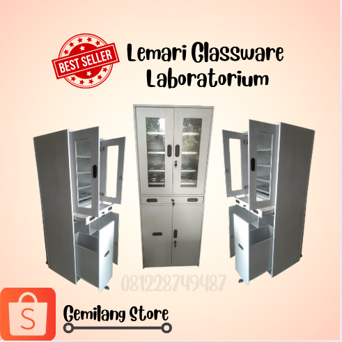 Lemari Glassware Labolatorium