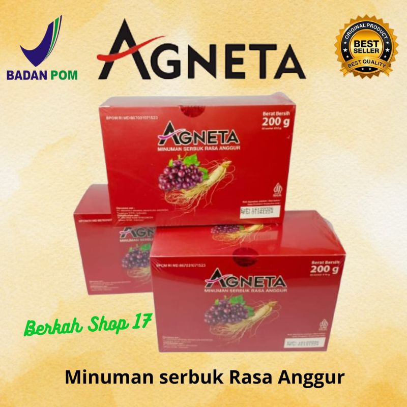 Agneta Red wine Rasa Anggur 1box Isi 20 Sachets