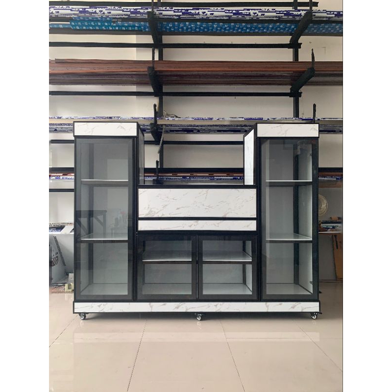 lemari hias/meja tv/lemari tv aluminium