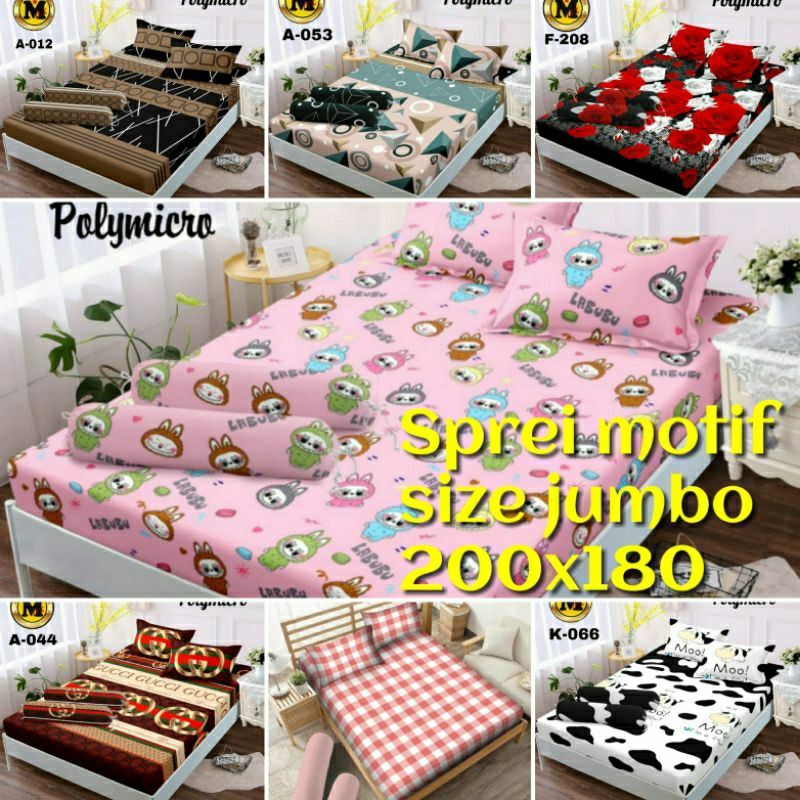 sprei motif karakter sprei motif aesthetic sprei jumbo sprei murah