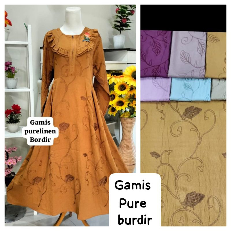 Gamis pololinen bordir