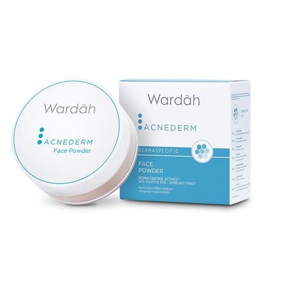 1PCS WARDAH ACNEDERM FACE POWDER 20gr/ BEDAK TABUR WARDAH BPOM/ LOSE POWDER