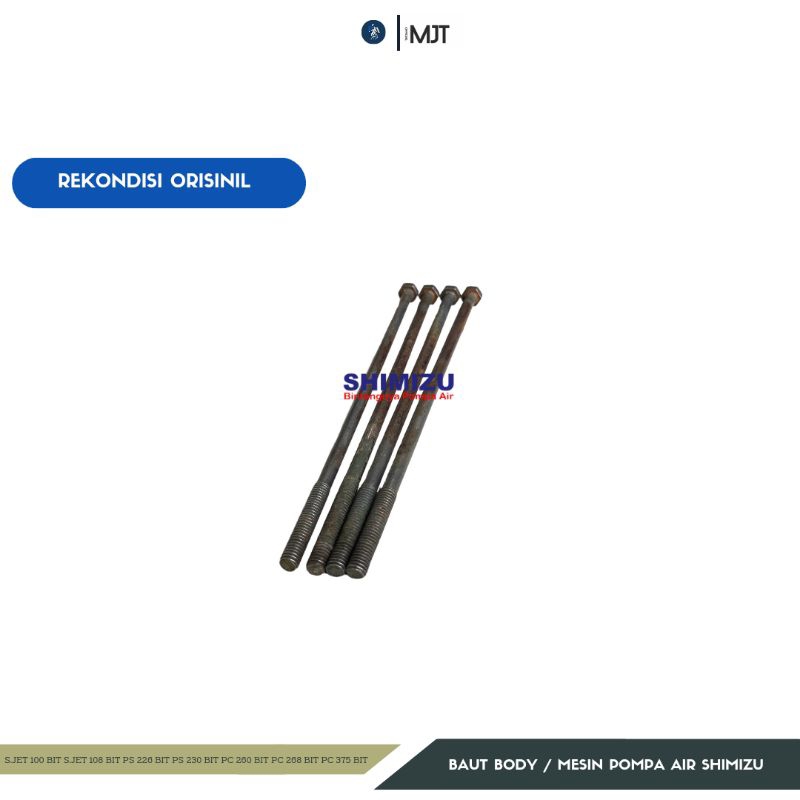 Baut Dinamo Body Mesin Pompa Air Jet Pump Shimizu PC 260 BIT - PC 375 BIT Orisinil