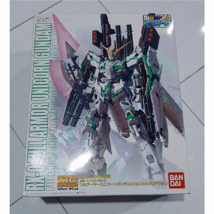 MG Full Armor Unicorn Mechanical Clear Gunpla Expo