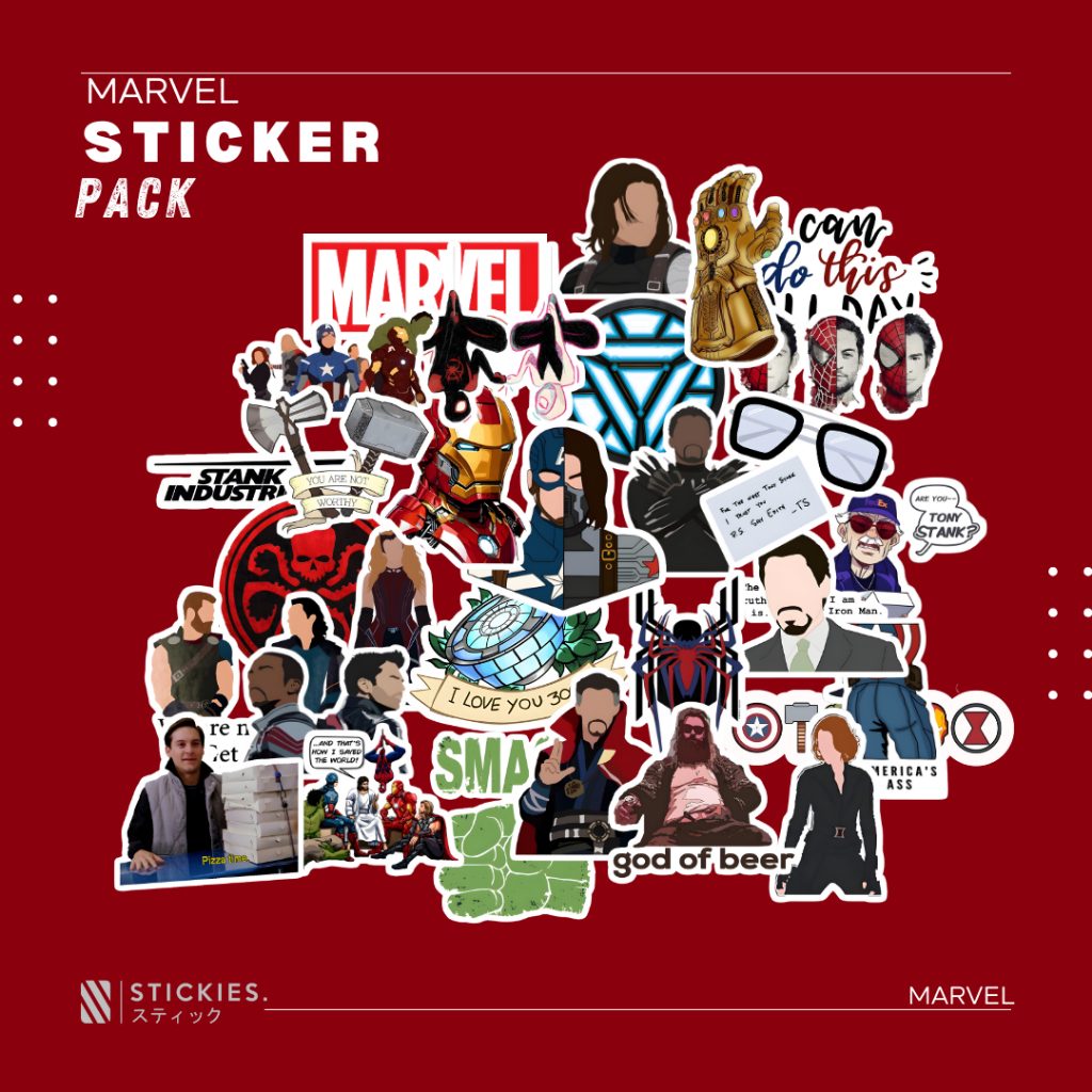 

Stiker/Sticker Pack "Marvel" | high quality | vinyl | murah