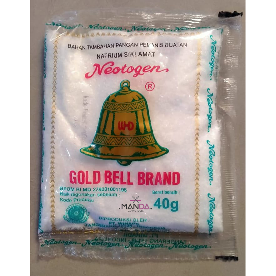 

Citrun Pemanis buatan Gold Bell Brand Bells 40g