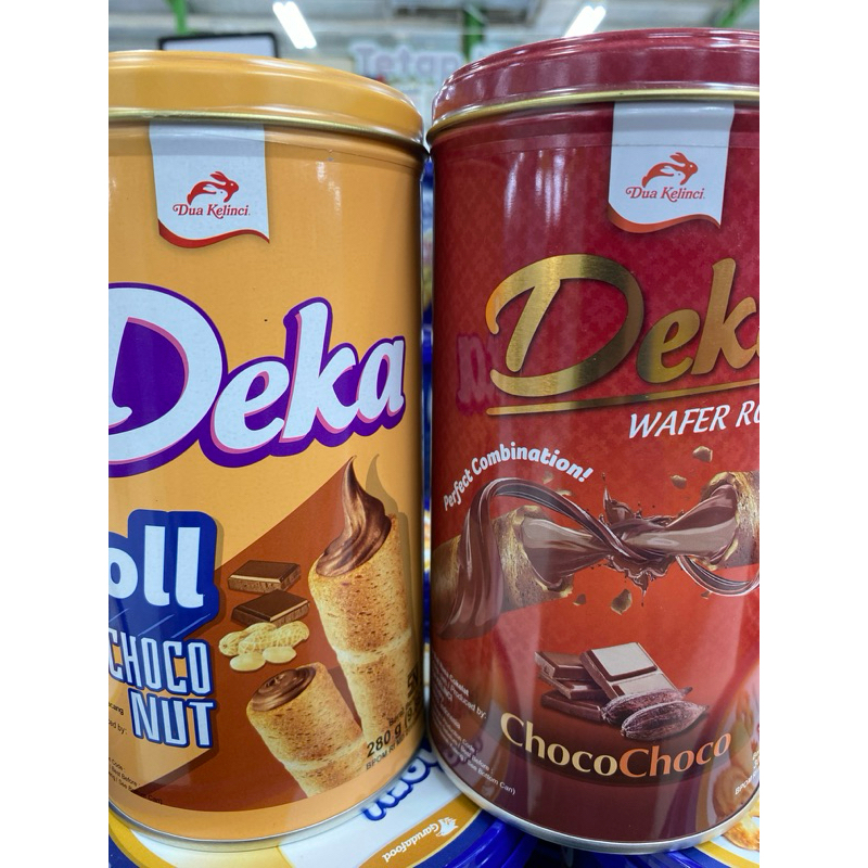 

Deka Wafer Roll Choco Choco dan Choco Nut Tin 280g