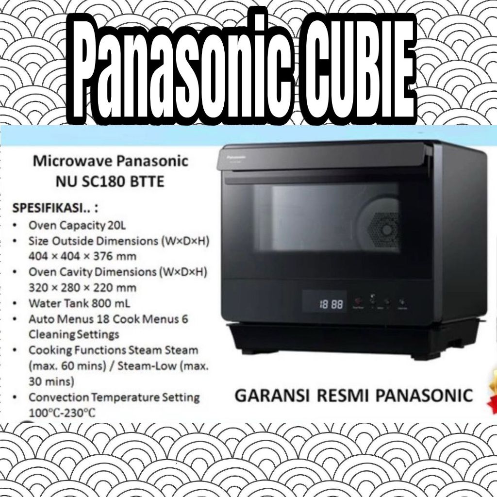 Panasonic Cubie Steam Convection Oven NU SC180