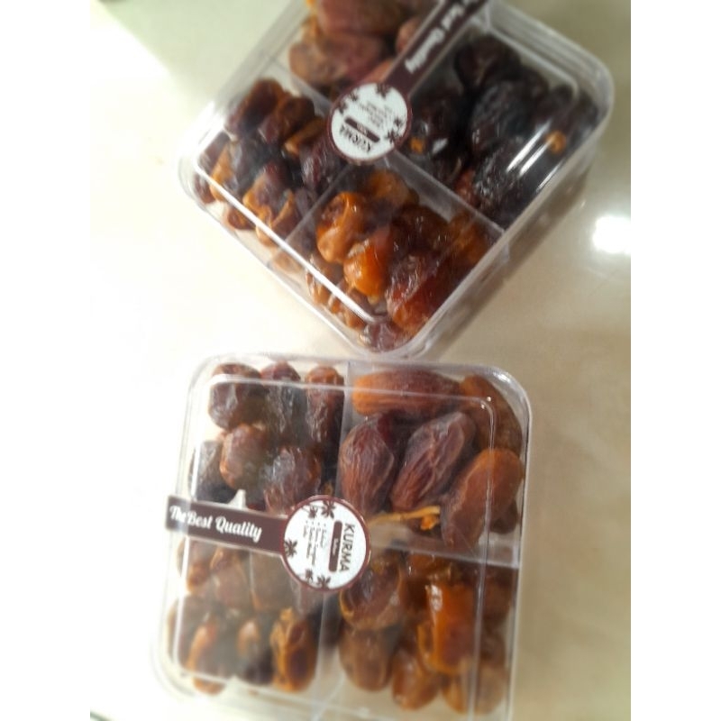 

kurma sekat 4 lulu + sukari + tunis madu +khalas 400gr